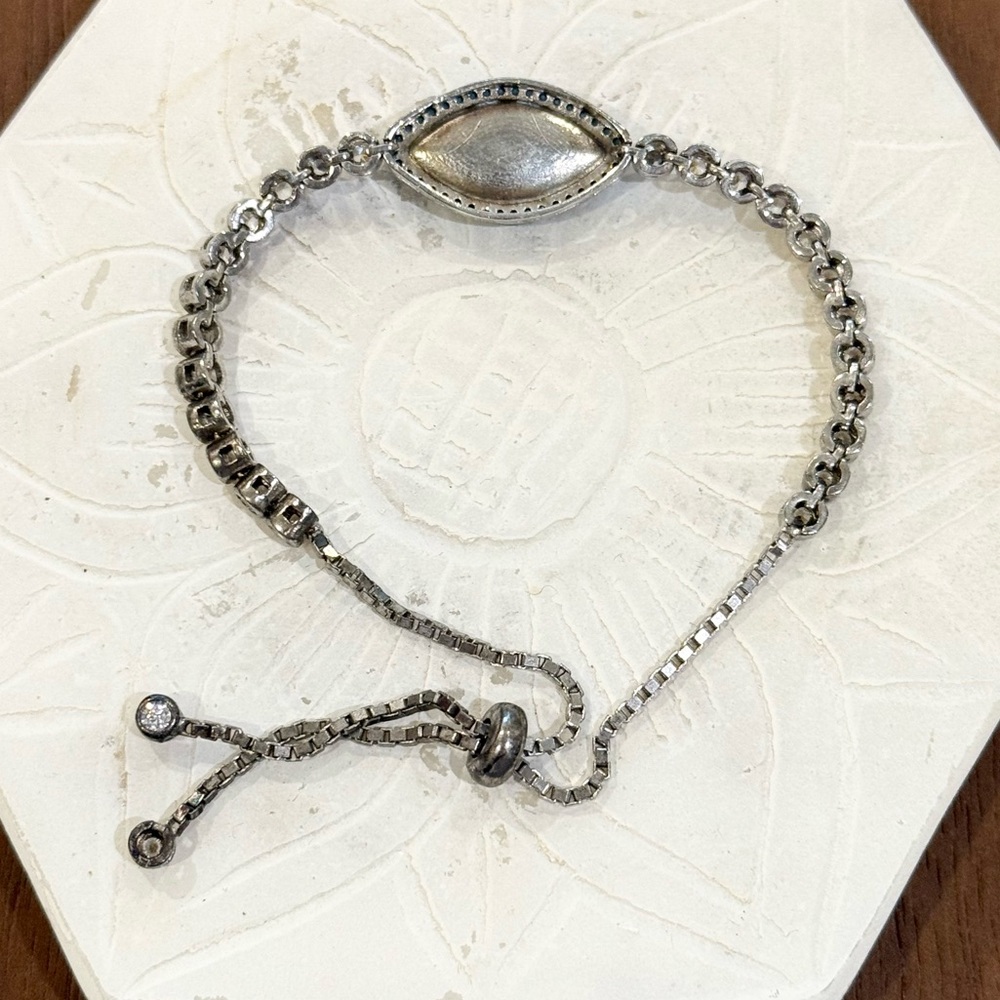925 Silver Evil Eye Bracelet - image 3